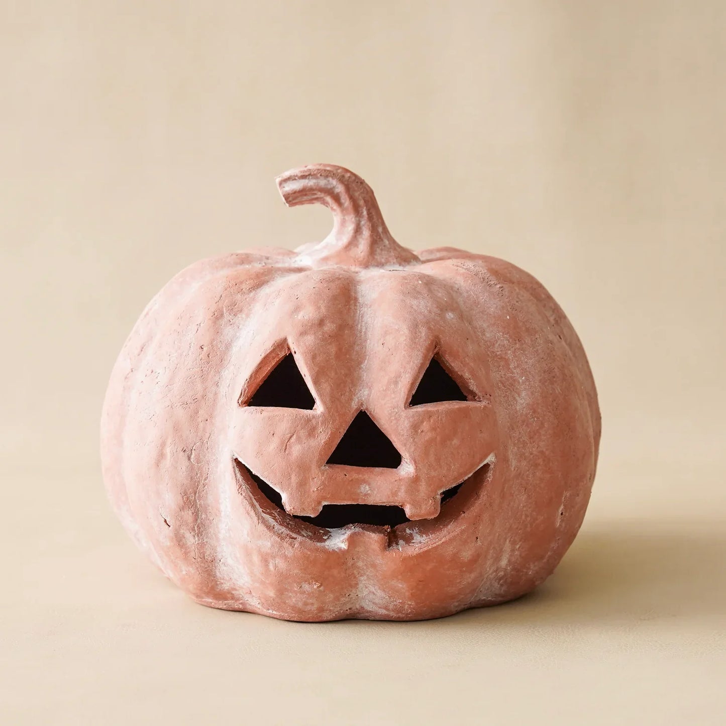 Orange Terracotta Jack-O-Lantern Pumpkins | 2 Sizes