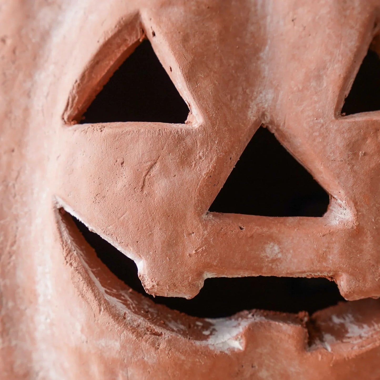 Orange Terracotta Jack-O-Lantern Pumpkins | 2 Sizes