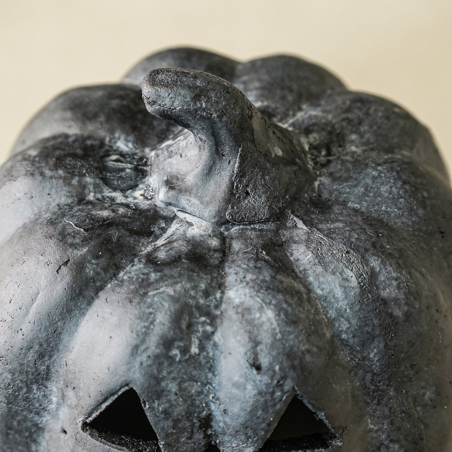 Black Terracotta Jack-O-Lantern Pumpkins | 2 Sizes