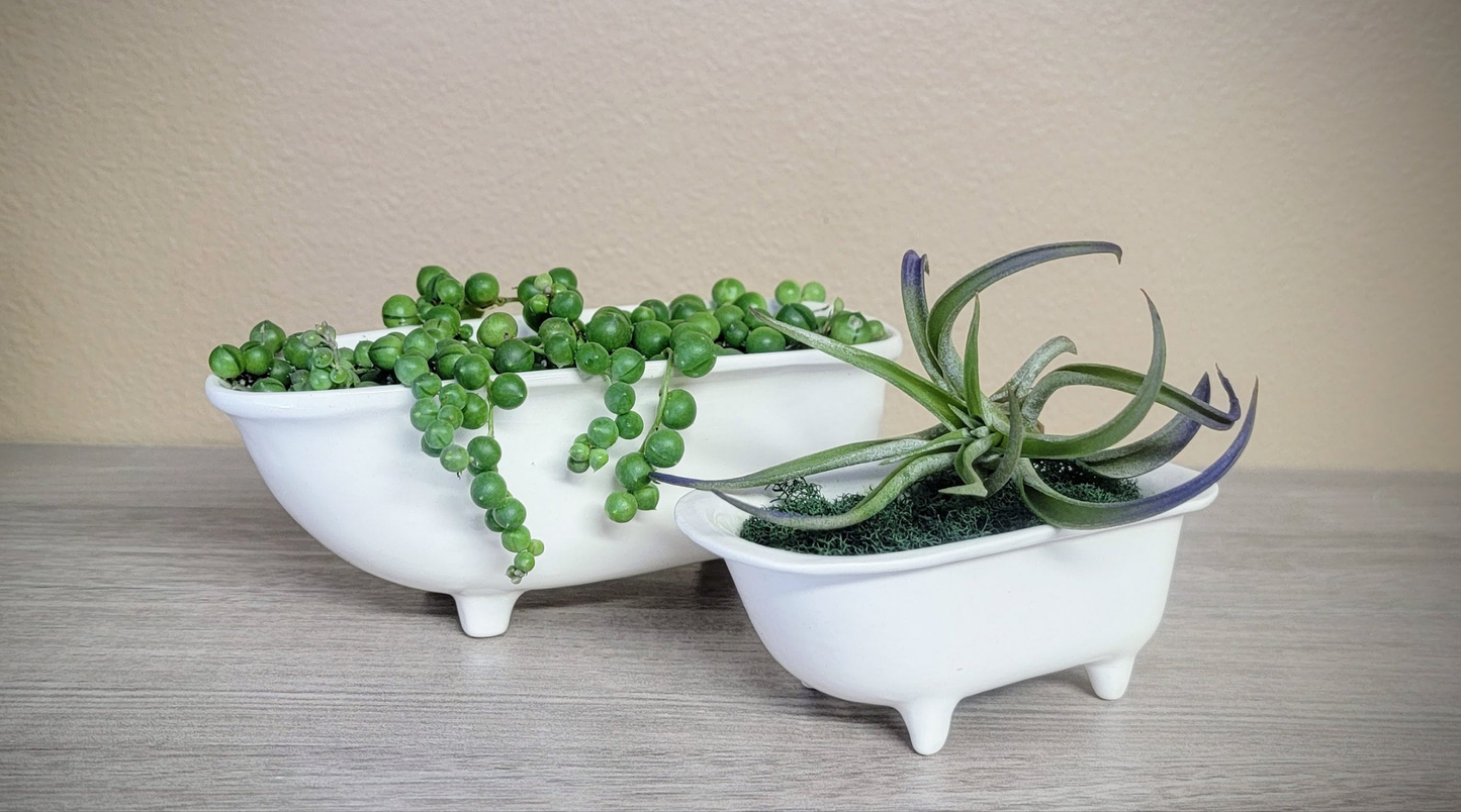 Medium Ceramic Bathtub Planter