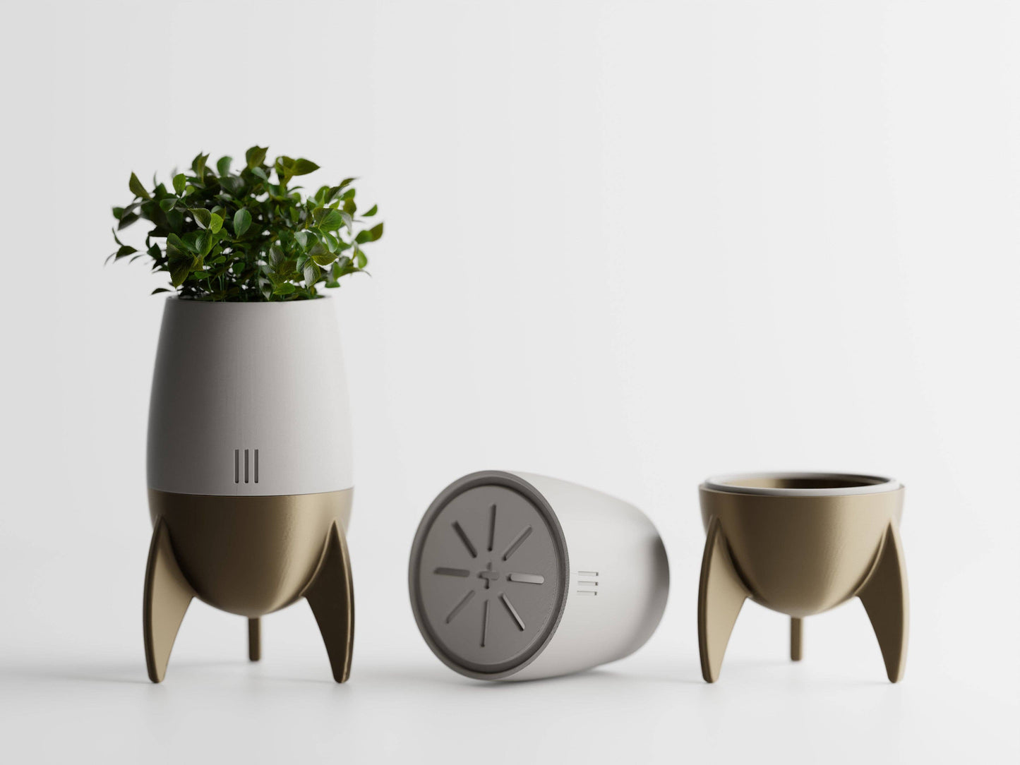 Rocket Plant Pot Space Enthusiast Sleek Garden Home Decor