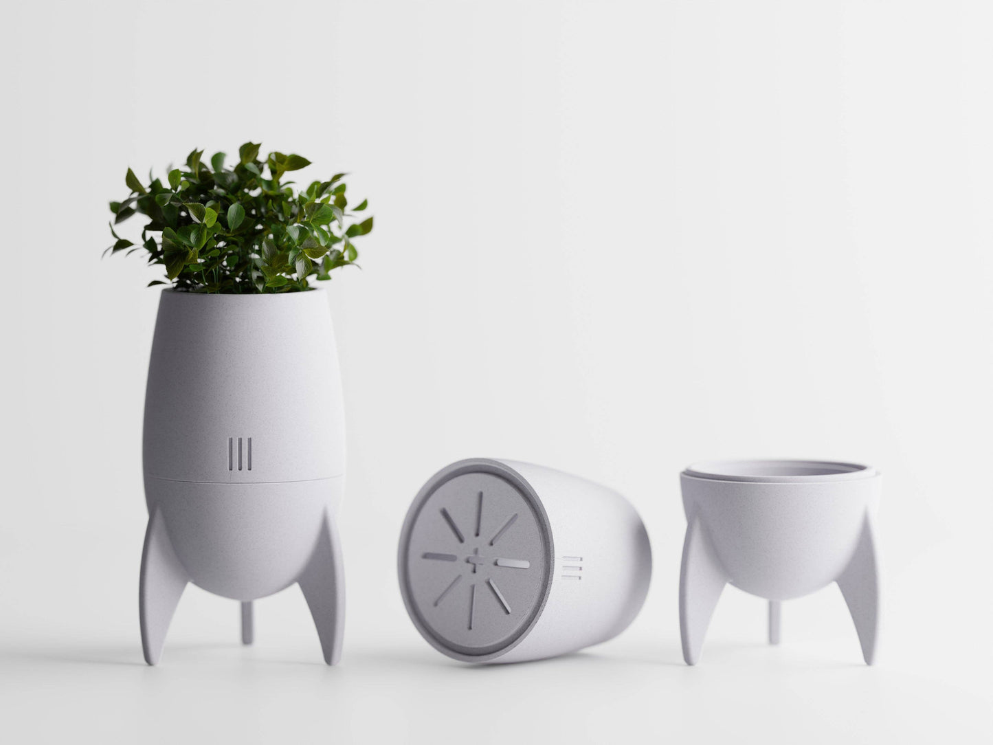 Rocket Plant Pot Space Enthusiast Sleek Garden Home Decor