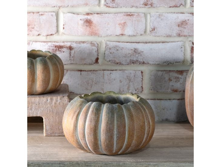 Fall Ombre Cement Pumpkin Planters | 3 Sizes