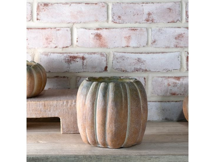 Fall Ombre Cement Pumpkin Planters | 3 Sizes