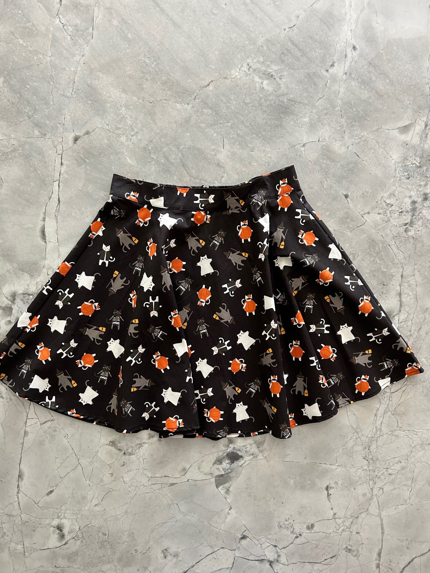 Spooky Cats Skater Skirt