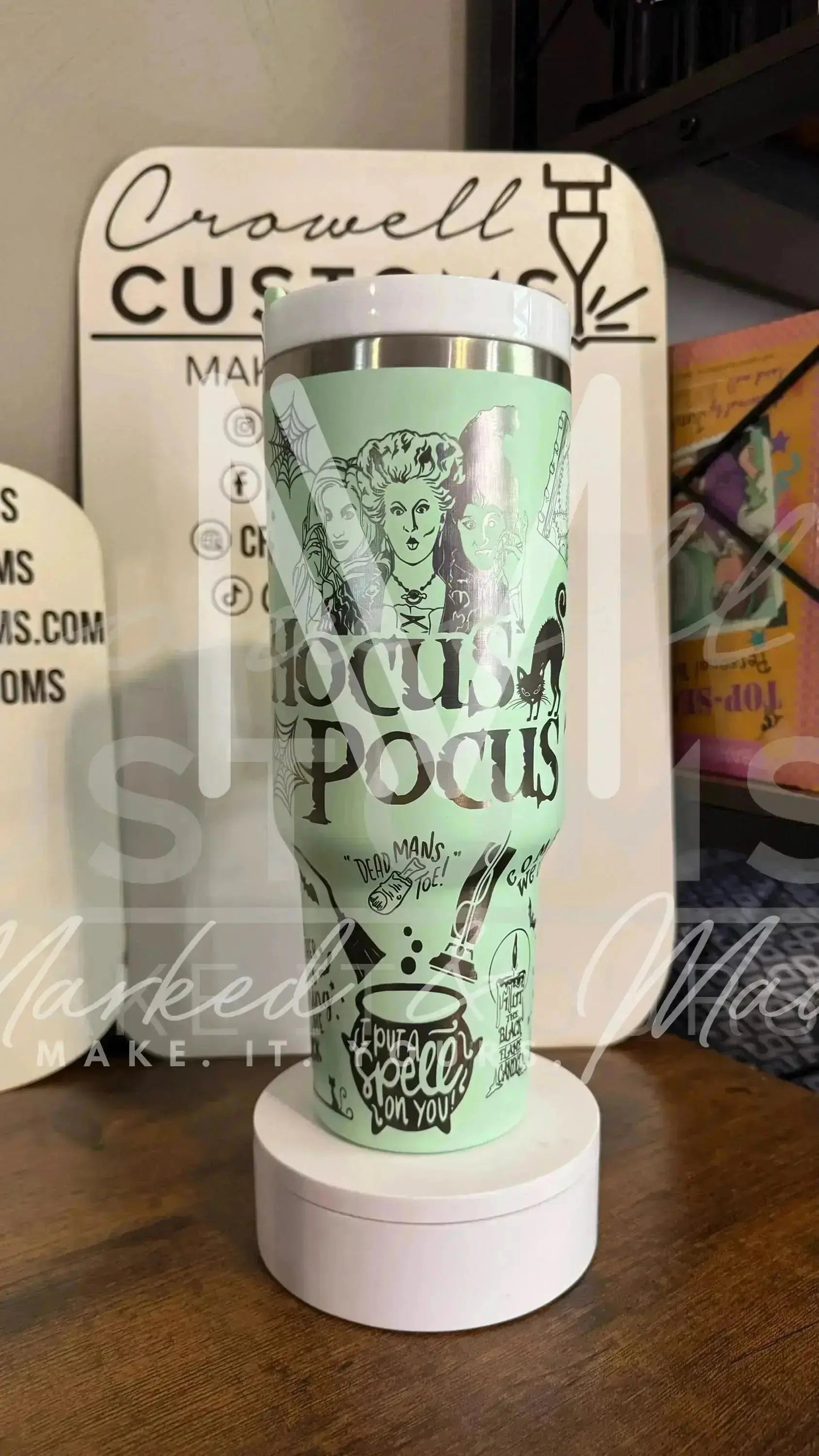 Disney Hocus Pocus Halloween Engraved Tumbler  | 20oz