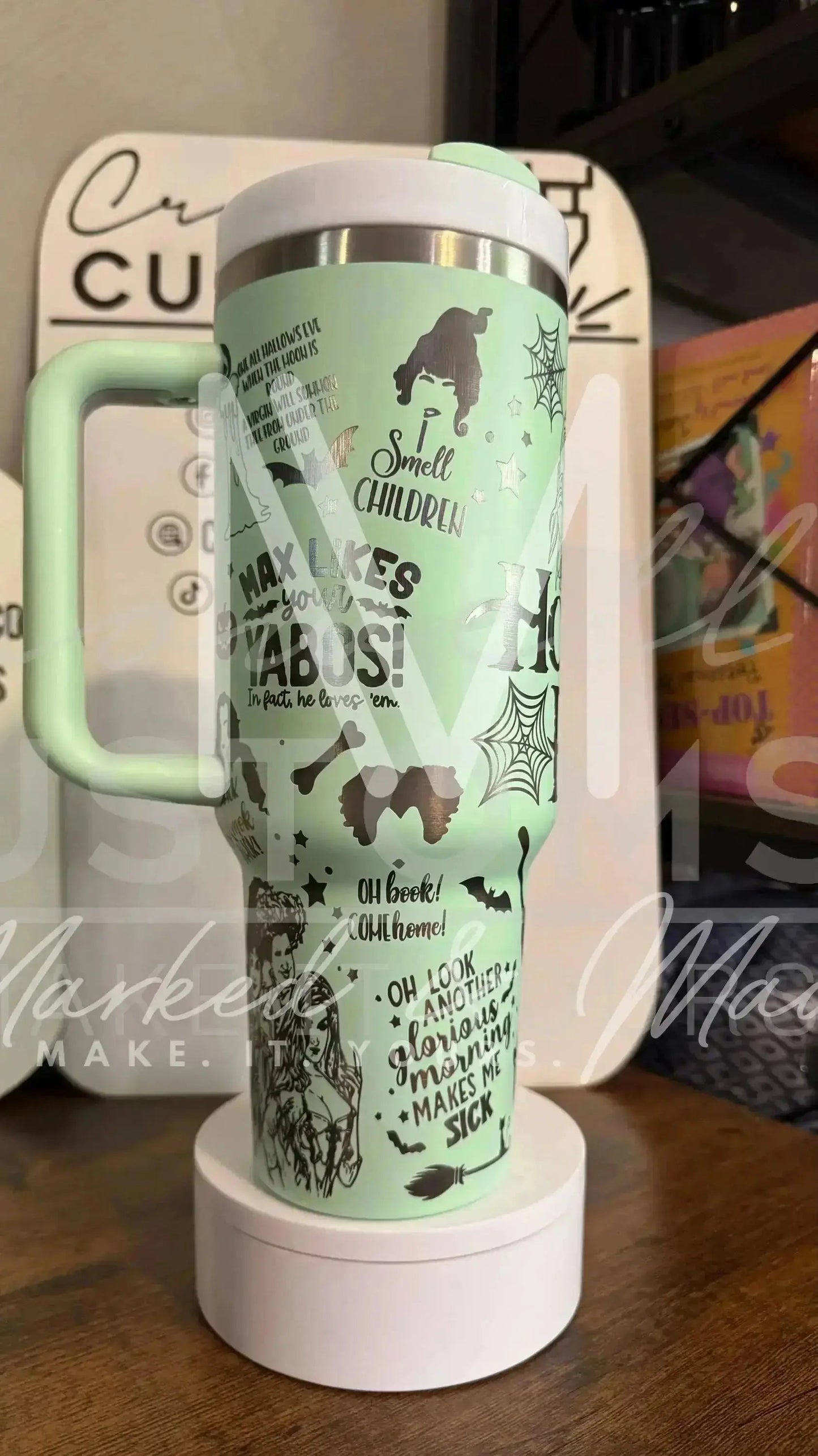 Disney Hocus Pocus Halloween Engraved Tumbler  | 40oz