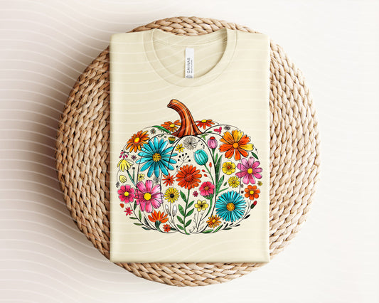 Floral Pumpkin Graphic Tee