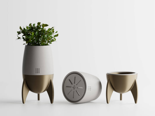 Rocket Plant Pot Space Enthusiast Sleek Garden Home Decor